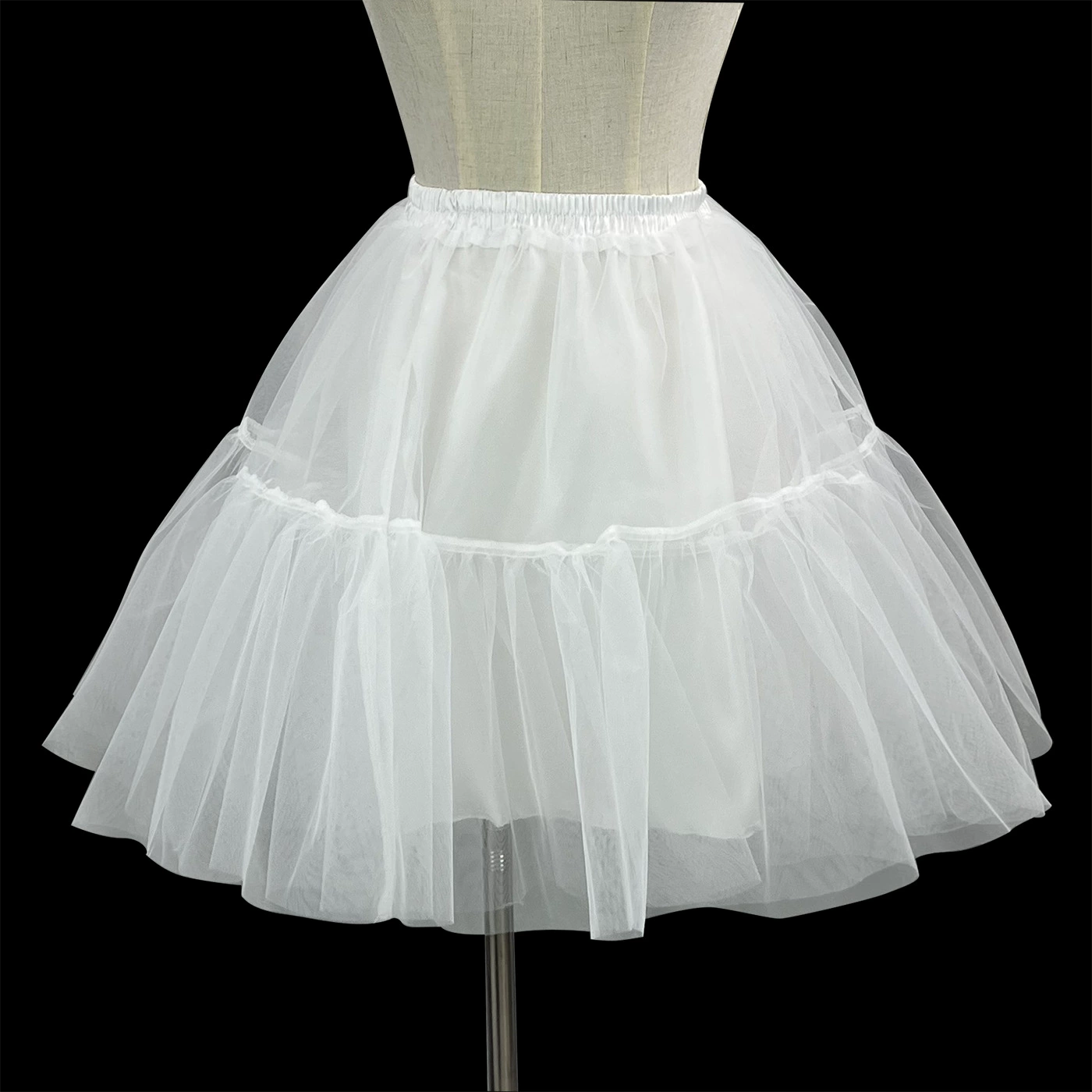 Cosplay boneless skirt support soft gauze skirt