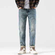 赤耳丹宁收藏级精品男士牛仔裤经典小直筒休闲百搭长裤子欧货秋冬