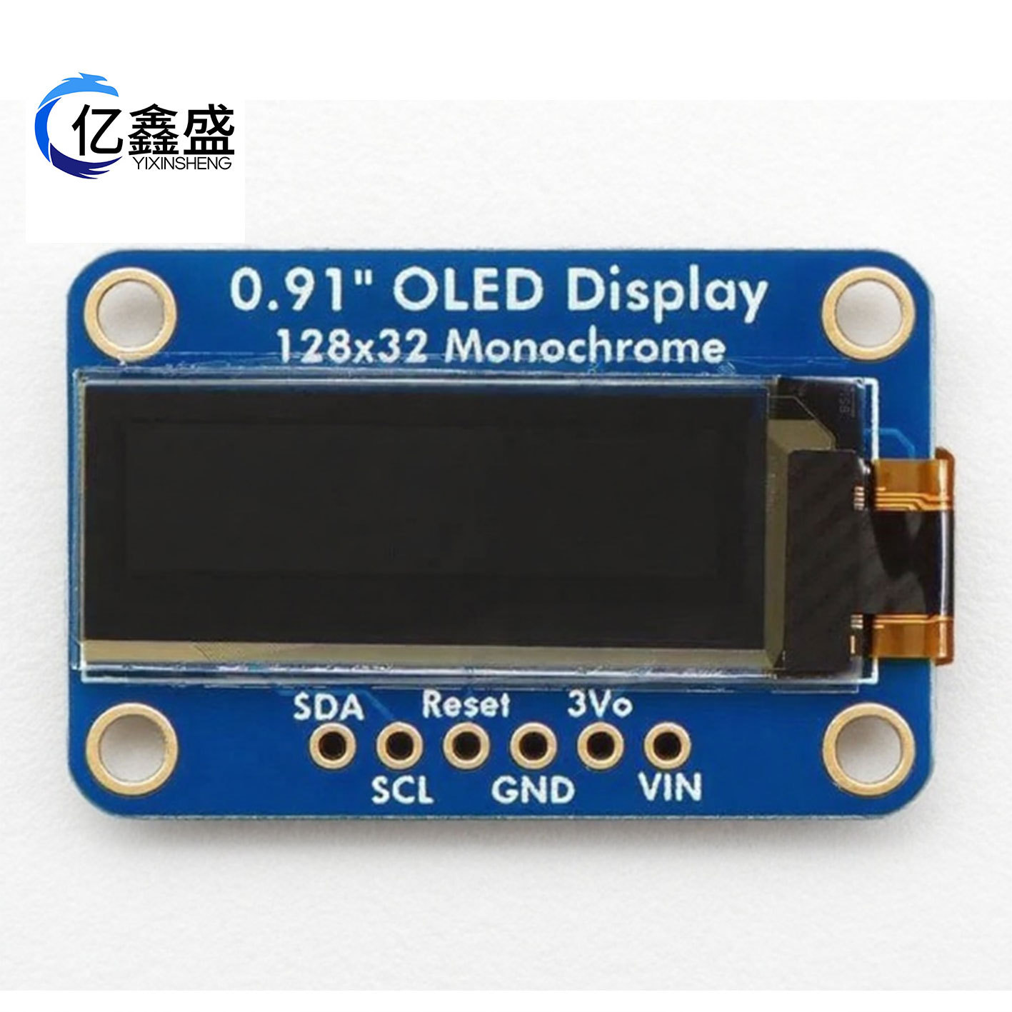 0.91寸OLED显示128x32 I2C-STEMMA QT/QWIIC