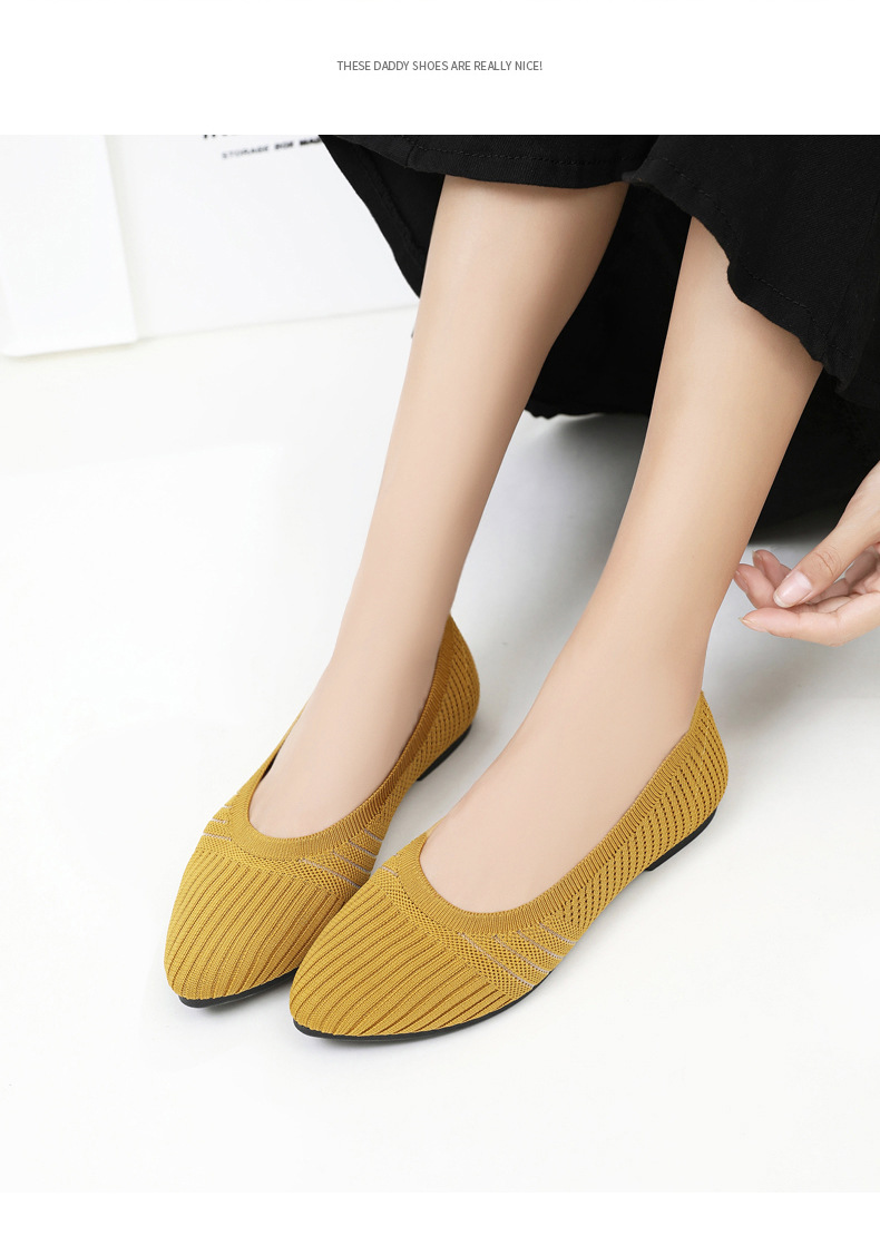 Women's Casual Solid Color Point Toe Flats display picture 8