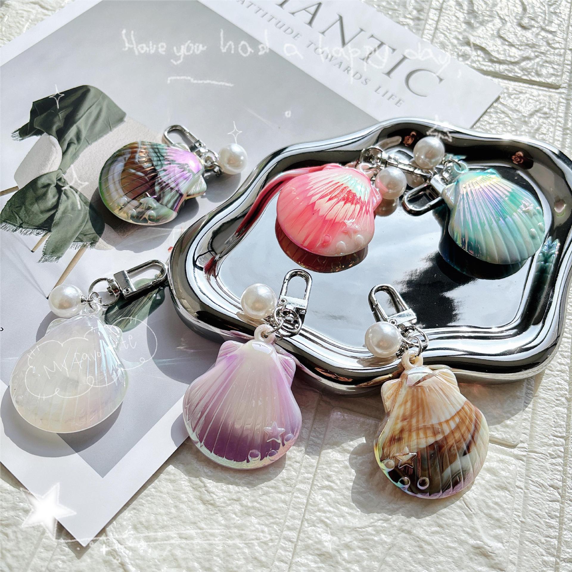 27g Weight Bag Pendant, Keychain Classification 1 Piece Quantity Holiday, Daily Occasion Acrylic Material Starfish Pattern Unisex Gender Marine Style Style 1 Piece Marine Style Starfish Acrylic Unisex Bag Pendant Keychain 10