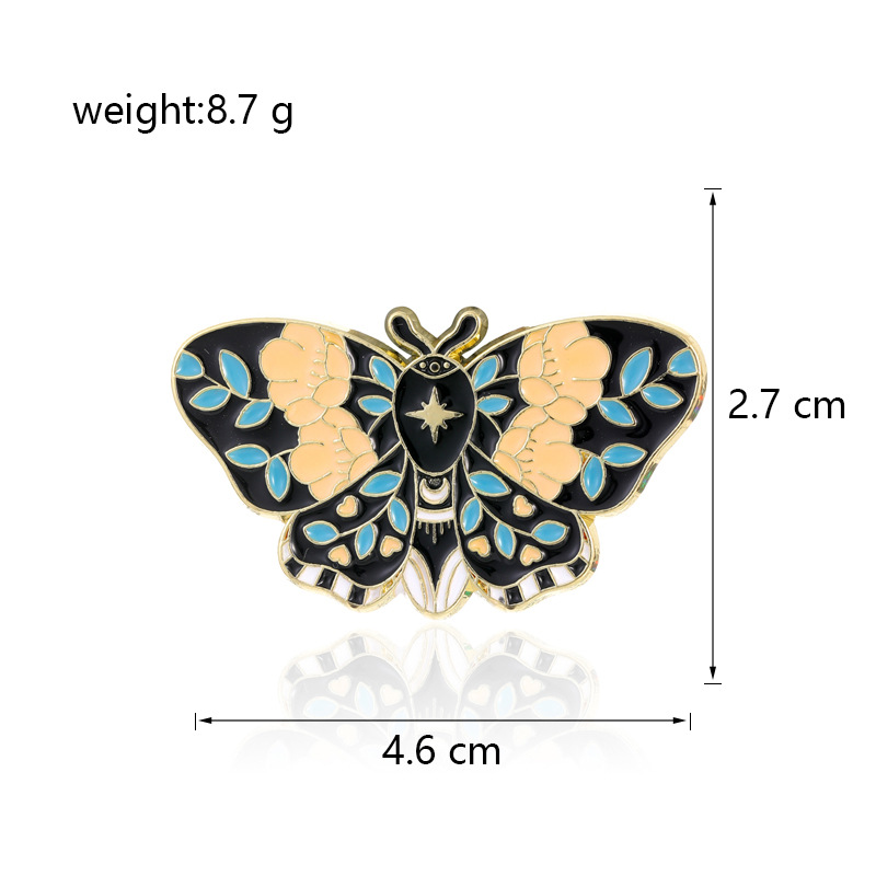 13g Weight Brooches Classification Casual, Party, Street Occasion Zinc alloy Material Butterfly Pattern Unisex Gender Enamel, Plating Design Sweet Style Sweet Pin Butterfly Zinc Alloy Enamel Plating Unisex Brooches 6