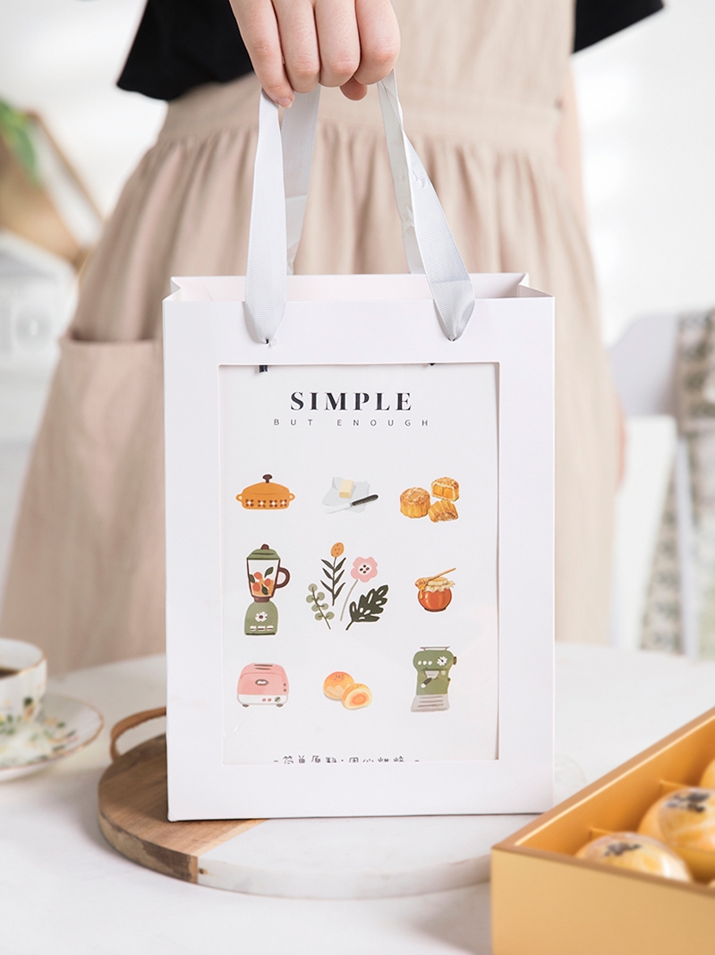 Caja de huevo pintada a mano, 6 cápsulas de nieve, caja de regalo de Nieve Madeleine, caja de galletas de piña