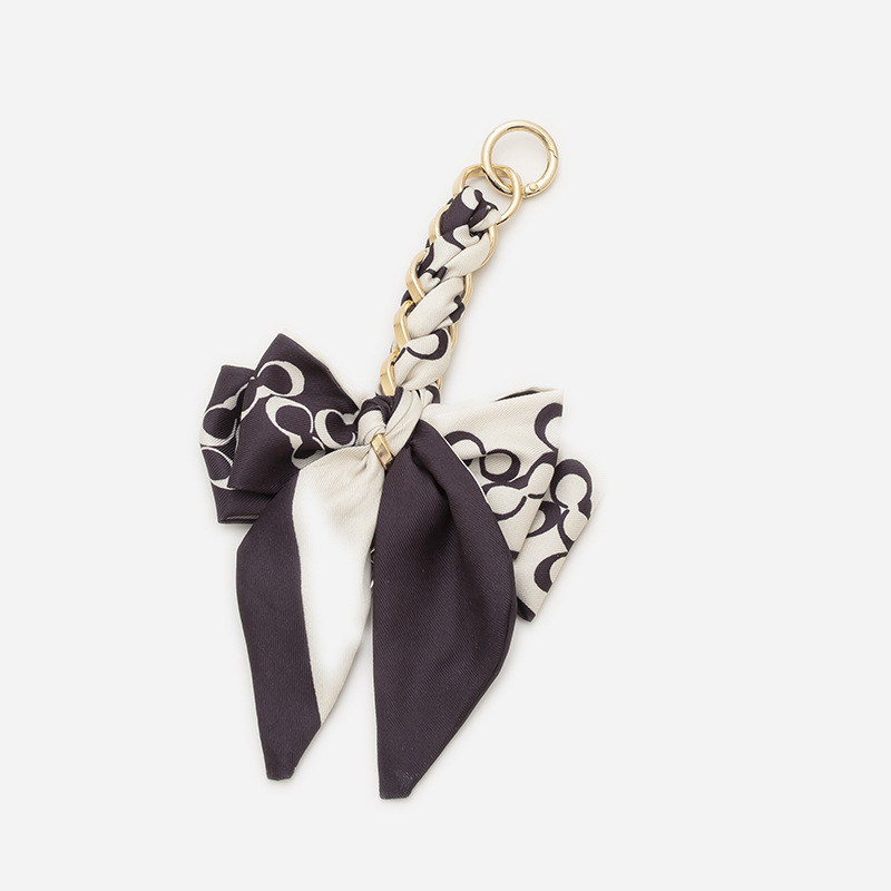 Bolsa de cadena de extensión bolsa de nudo de arco con bolsa de cadena colgante correa de cadena DIY bolsa cadena ajustable hombro alargado axila