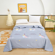 夏被亲肤夏凉被夏季裸睡被子印花空调被礼品被机洗裸睡推荐凉爽