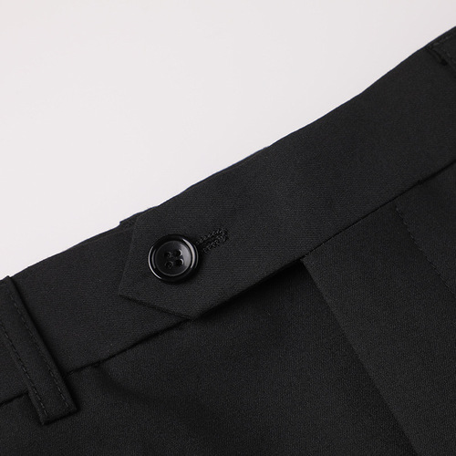 Professional suit pants, drooping high-end feel, cropped trousers, straight-leg loose-fit business style, relaxed and hip-hugging one-step skirt for women