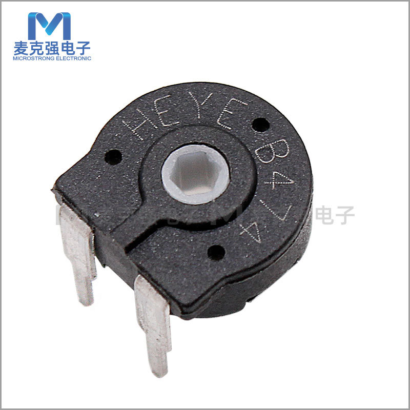 西班牙精密可调电位器PT10 B474 470K 卧式六角孔 直径10mm 微调