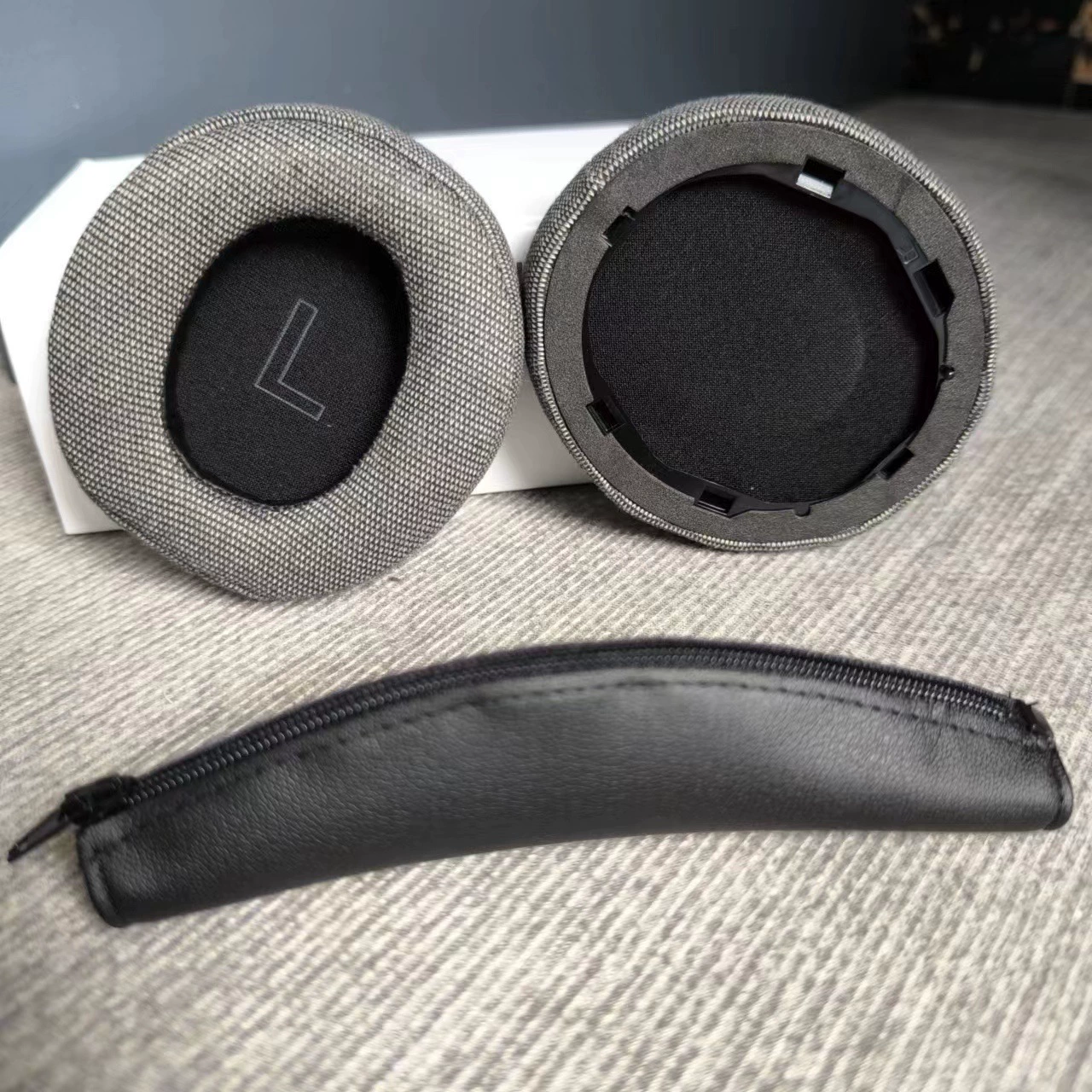 Совместимый кожаный чехол для наушников Anker Soundcore Life Q30, чехол для Q35BT наушников, вместительный