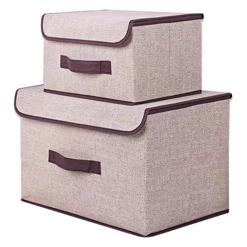 Caja de almacenamiento plegable de tela caja de almacenamiento de ropa con tapa armario de almacenamiento a prueba de polvo caja de almacenamiento de juguetes caja de almacenamiento de ropa