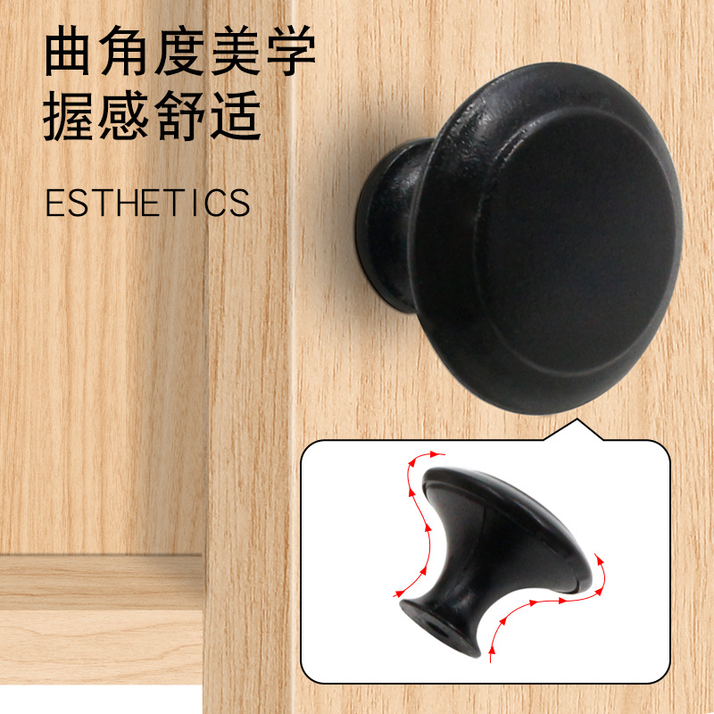 簡約明裝衣櫃不鏽鋼單孔拉手金屬圓形小拉手現代簡約抽屜櫃門把手