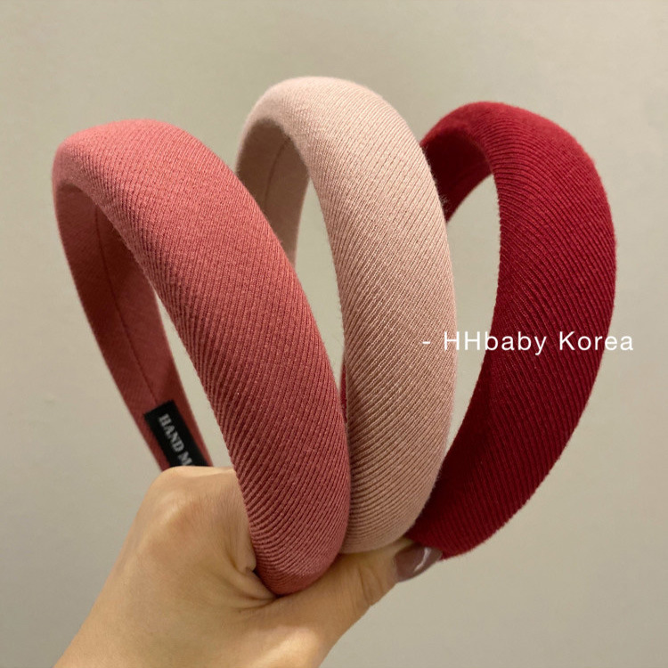 Korea Retro Pink Sponge Hairband Women's Internet Celebrity 2022 New Solid Color Elevated Cranial Top Wash Face Headband_voghion.com