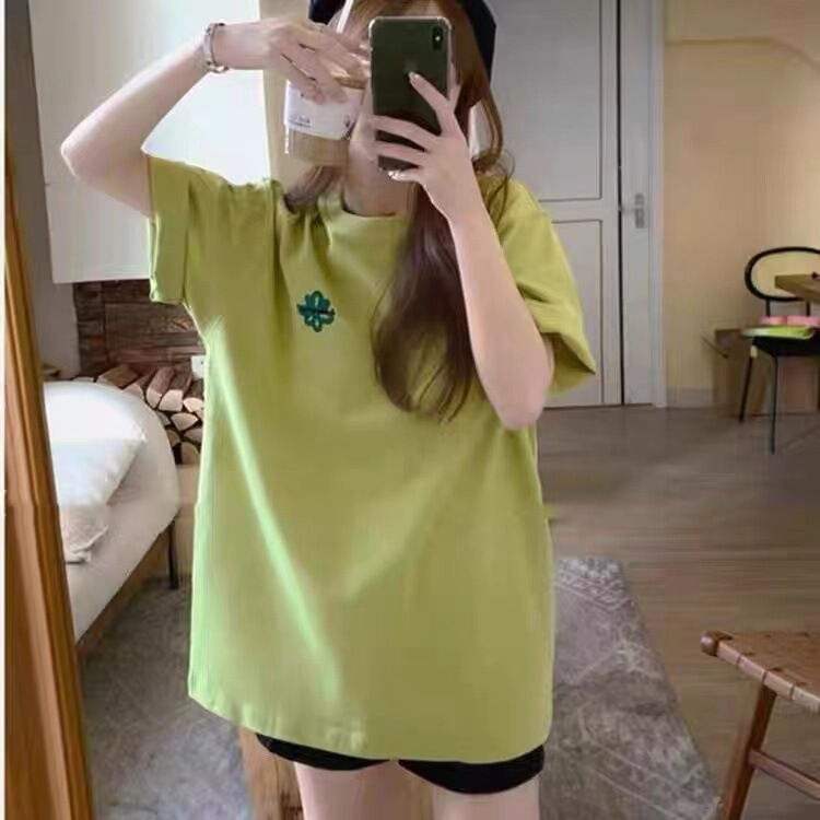 Spot Ito Short-Sleeved 2025 New Trendy Brand Back Big Flower Printed T-Shirt Loose Male and Female Couple Half-Sleeved Trendy Spot Ito Short-Sleeved 2025 New Trendy Brand Back Big Flower Printed T-Shirt Loose Male and Female Couple Half-Sleeved Trendy