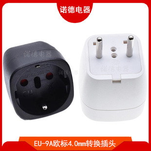 Eu-9A European Standard Conversion Plug 4.0mm Italian Brazilian Swiss to European Conversion Socket with Ground Wire