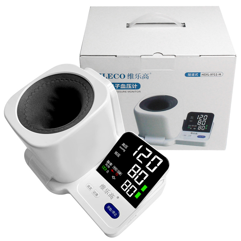 Esfigmomanómetro electrónico transfronterizo inglés tipo pulsera bomba dividida monitor doméstico de alta precisión fabricante de voz multinacional