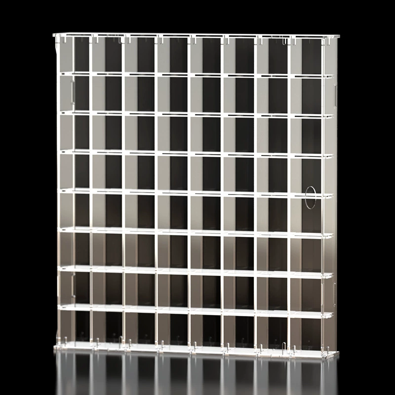 Симпатичная стойка для слепых коробок для хранения украшений Lego, витрина ручной работы, разделенная настенная прозрачная акриловая витрина