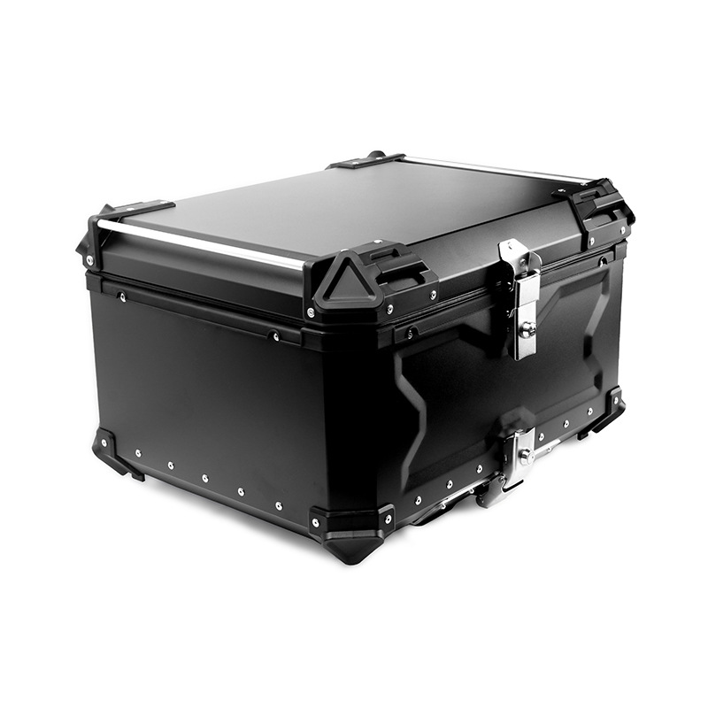 Nueva 45L55L65L80L caja de cola de aleación de aluminio caja de cola de motocicleta de gran capacidad DIY caja de cola de diferentes colores