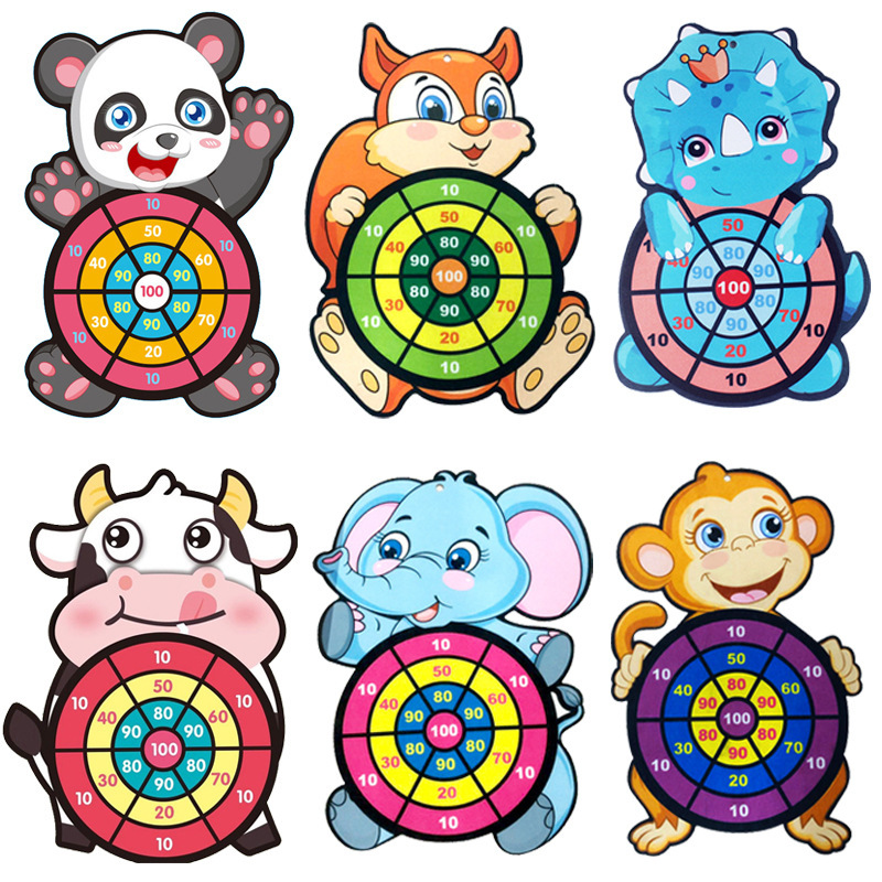 Children's Target Throwing Dart Board Sticky Ball Set Educational Toy Darts