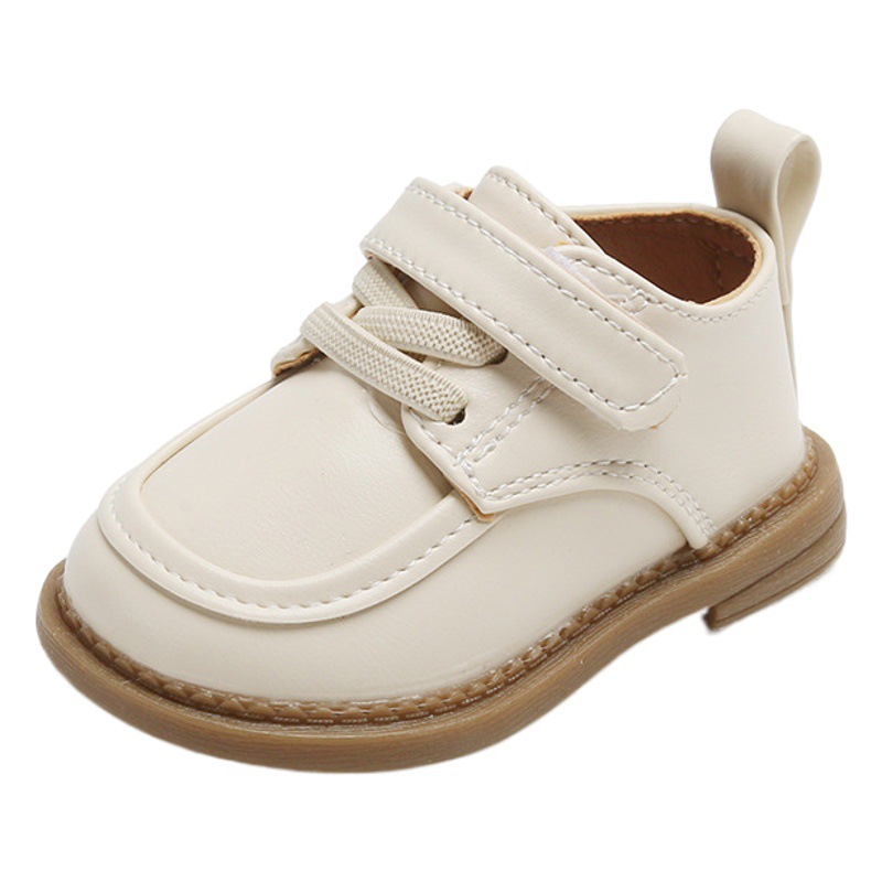 Zapatos de bebé de entrega de una pieza Zapatos de cuero de estilo británico Zapatos de bebé de hombres y mujeres Zapatos de niño Zapatos de bebé con suela de tendón de ternera Zapatos de una sola capa