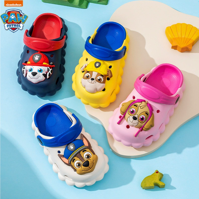 Wangwang Team Детские пещерные туфли Летние пляжные туфли для мужчин и женщин Детские тапочки нескользящие внутренние и наружные мягкие мультяшные тапочки