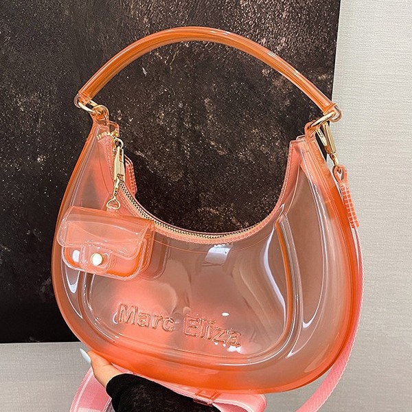 Borsa a mano elegante e alla moda da portare sotto il braccio, nuova collezione estate 2025, stile coreano, monospalla, semplice, a mezzaluna._voghion.com