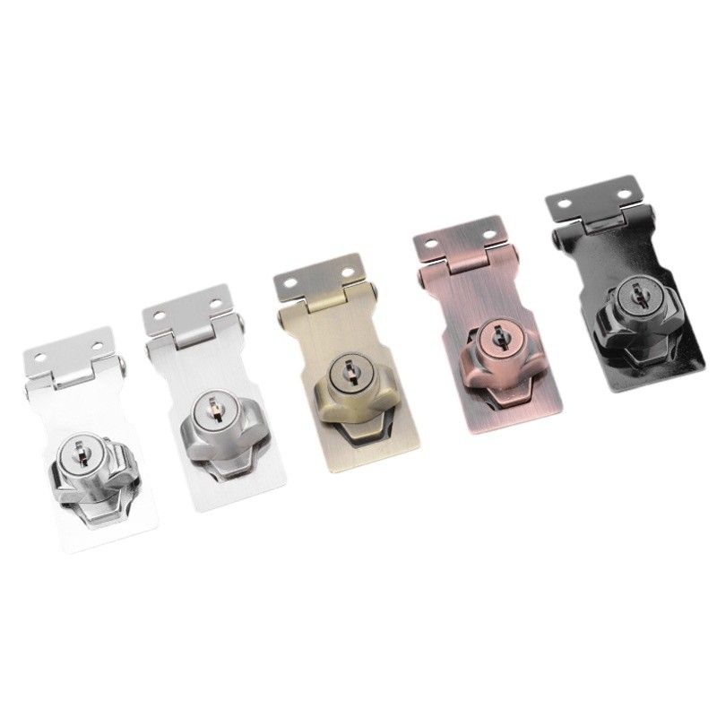 Tarjeta de bloqueo sin orificios cerradura de la puerta del hogar cerradura de la puerta del gabinete cerradura de la Oficina Tarjeta de bloqueo sin orificios antirrobo Tarjeta de bloqueo dos en uno