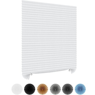 Amazon Blackout Self-Adhesive Curtains Blackout Curtains Pleated Blinds Bedroom Home Sunshade Curtains Without Drilling