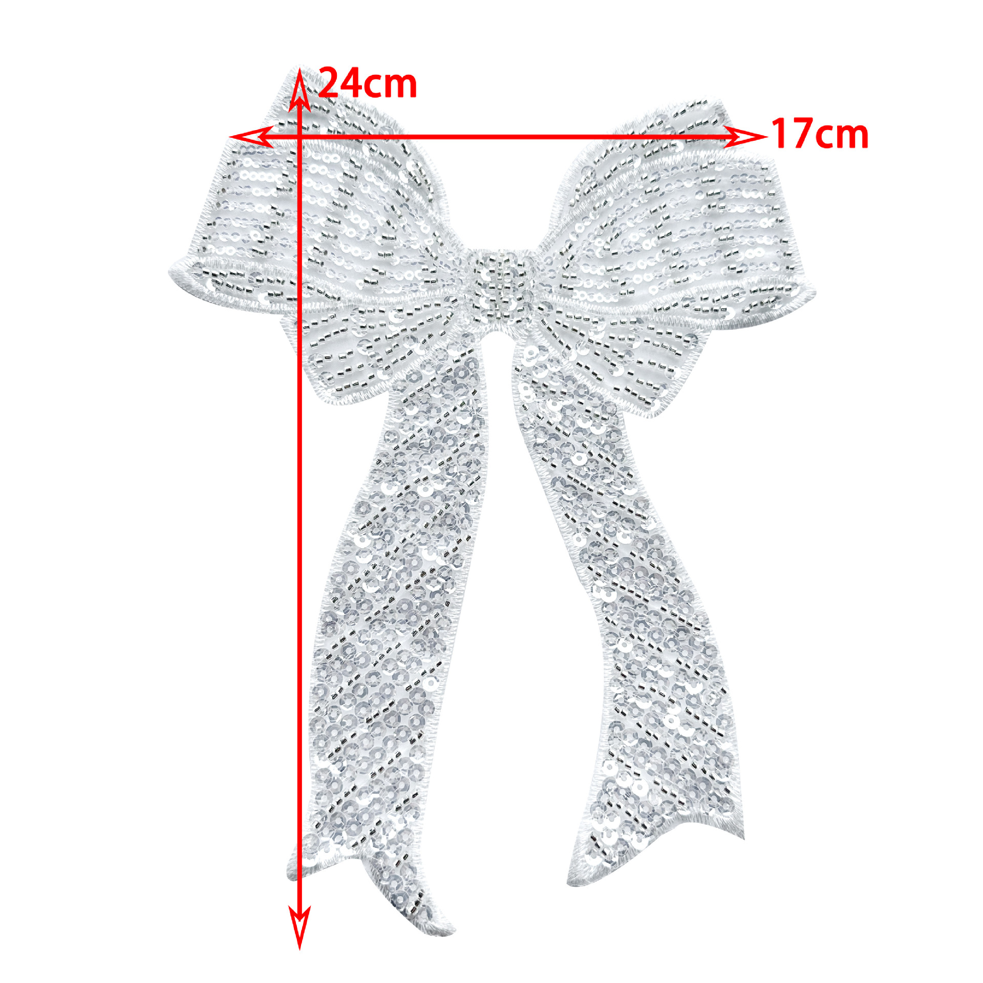 Nuevo bordado de perlas de una sola capa de encaje arco bordado sequilla encaje decoración coser ropa maleta accesorios de ropa image 5