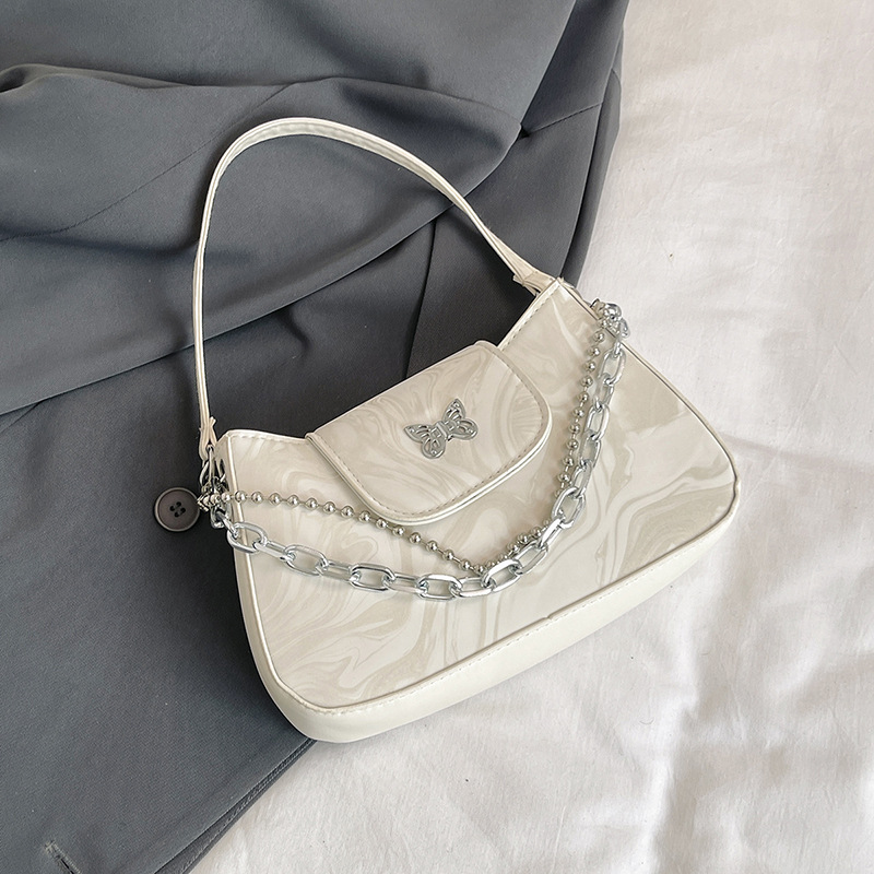 Bolsos debajo de las axilas para mujeres 2024 nuevo estilo francés nicho de alto nivel cadena de estilo extranjero bolso de hombro bolso pequeño explosivo