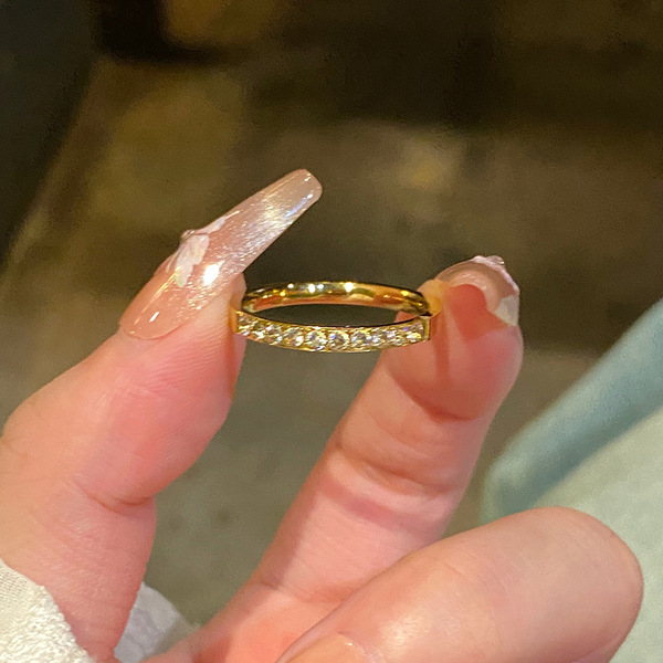 Small design wedding ring stainless steel