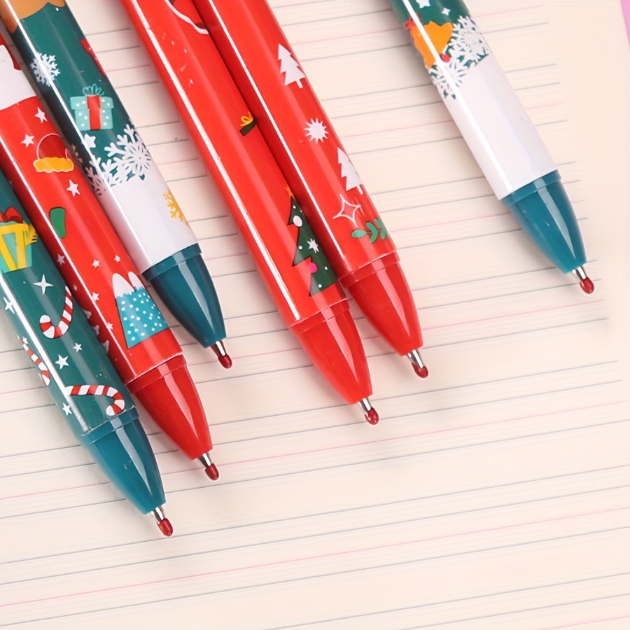 Nuevo bolígrafo de pulsación de Navidad adorable bolígrafo de escritorio de estudiantes de Navidad regalos de escritorio bolígrafo de firma