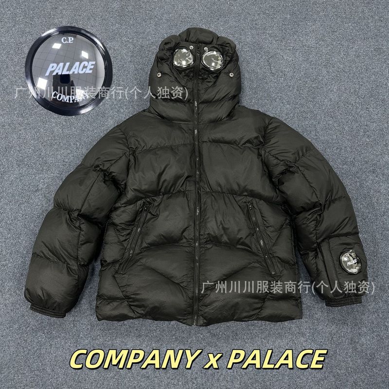 C.Pクロスボーダー高品質COMPANY綿服メンズレンズバッジプリントアウトドア耐風暖かいフード付きパンジャケット|undefined