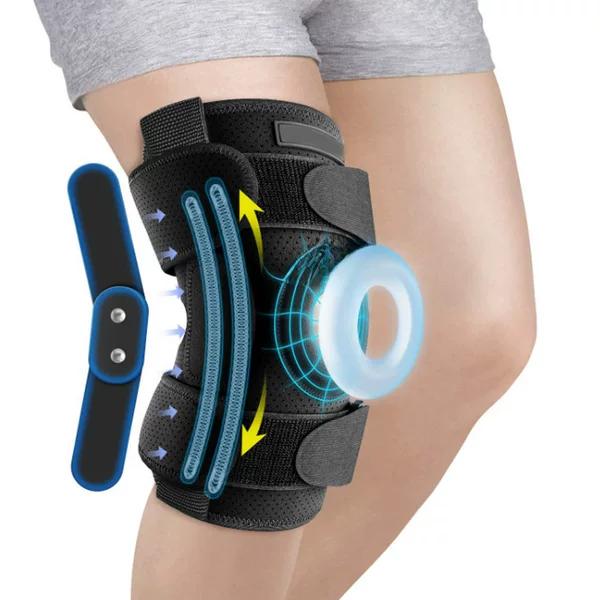 Spot new bracket four-sided spring knee pads support adjustment knee pads for men and women outdoor sports protectors wholesale
