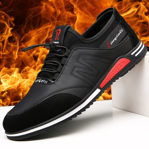 Men's sports and casual leather shoes Korean style youth trendy shoes soft sole increased cowhide men's shoes four seasons leather shoes drop shipping