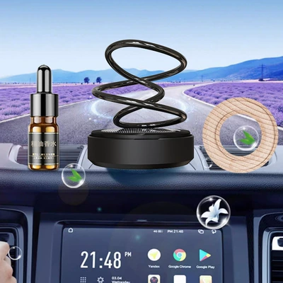 aromatherapy men's long-lasting, Car ornaments - gulong-bottle-black-solar-bimos-ring