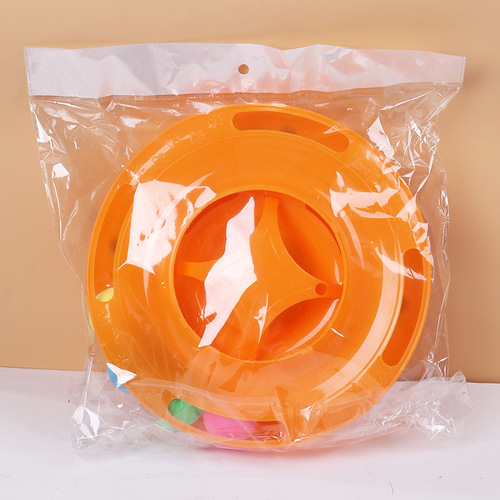 Pet supplies Amazon new product self-playing four-layer cat turntable interactive educational cat toy cat tower to relieve boredom toy ball