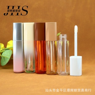 Manufacturer Wholesale 4ml Gradient Translucent Lip Gloss Lip Glaze Empty Tube Can Be Customized with Logo Lipstick Tube Cosmetic Packaging Material