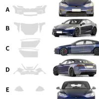 Трансграничная Специально для 21-24 Tesla modelS шаттл для тележки-невидимки TPU пленка для защиты лака