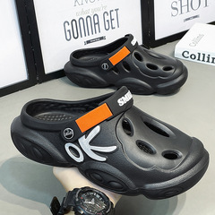 2023年夏季迷彩椰子洞洞鞋男士外穿踩屎感涼鞋防滑溯溪沙灘拖鞋男