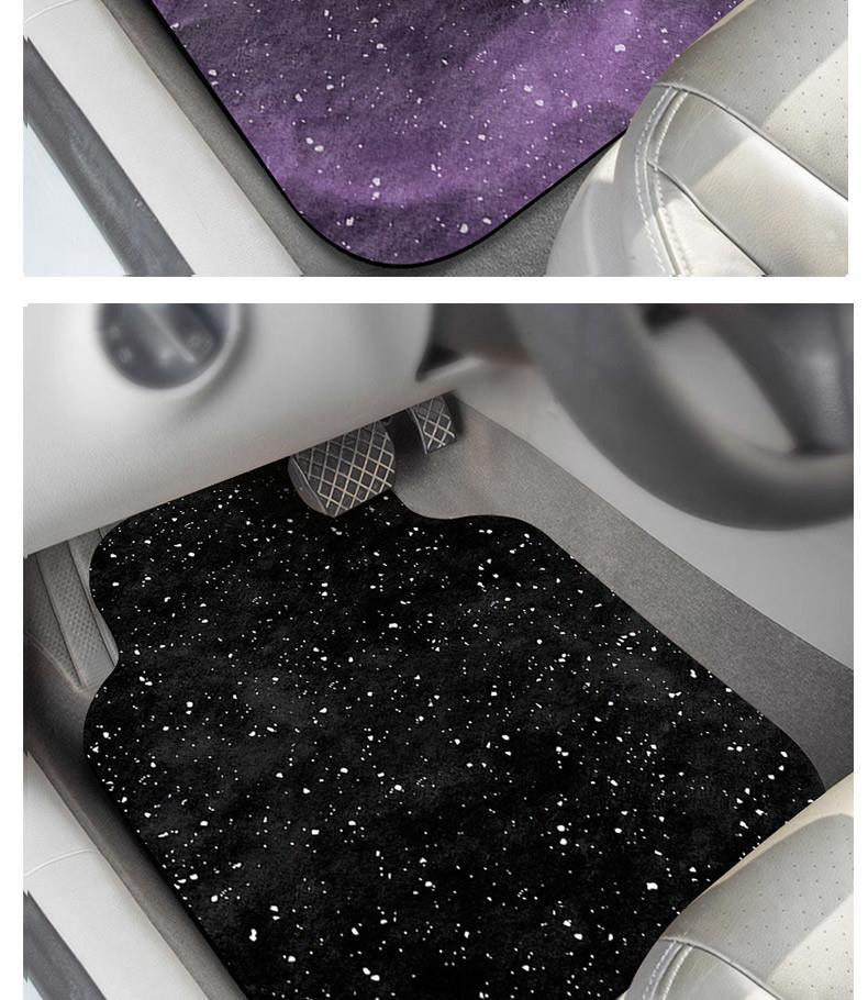 Diatom mud car floor mat, starry sky water-absorbing carpet-style, universal, easy to clean, single-piece, detachable decorative car carpet