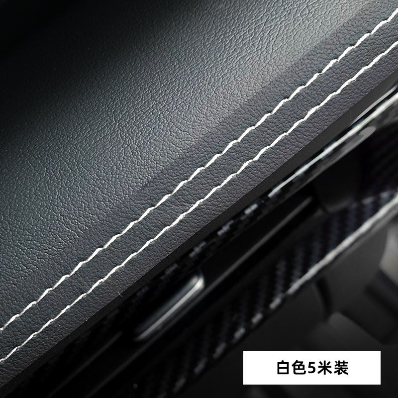 Coche cuero decorativo Línea interior universal tira decorativa instrumento Centro consola puerta brecha enchufe tira modificado coche suministros