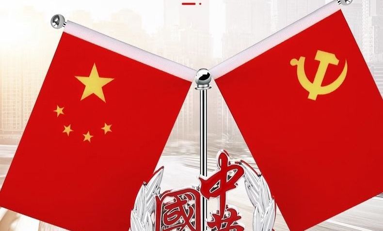 Five-star quality party flag, small national flag for car, office desk, car interior decoration, high-end car flag ornament, small red flag