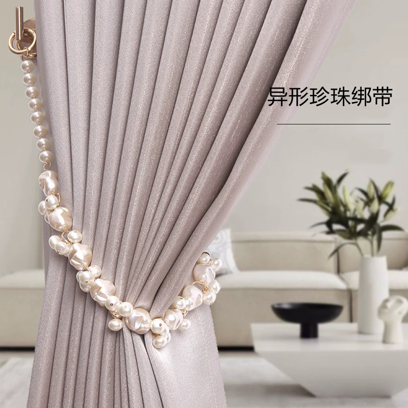 Ремешок для штор Пара интернет-знаменитостей Французский стиль Ремешок Пряжка Кольцо Ремешок Пряжка Декоративные аксессуары В форме Жемчуга Креатив