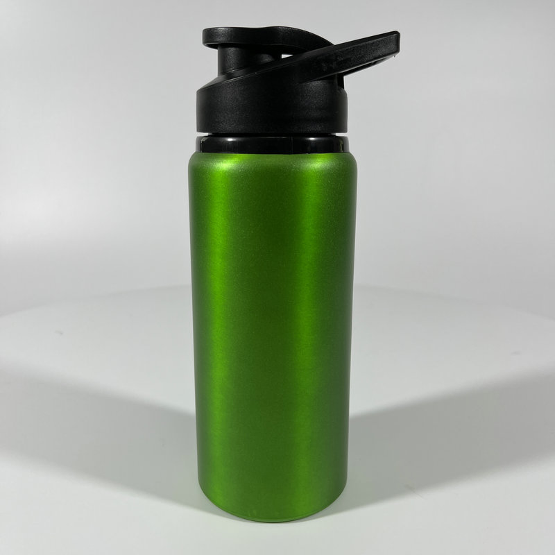 Botellas de agua deportivas de aluminio personalizadas para exteriores, vasos rectos de aluminio para ciclismo de montaña y carretera, vasos publicitarios de fabricante para regalo.