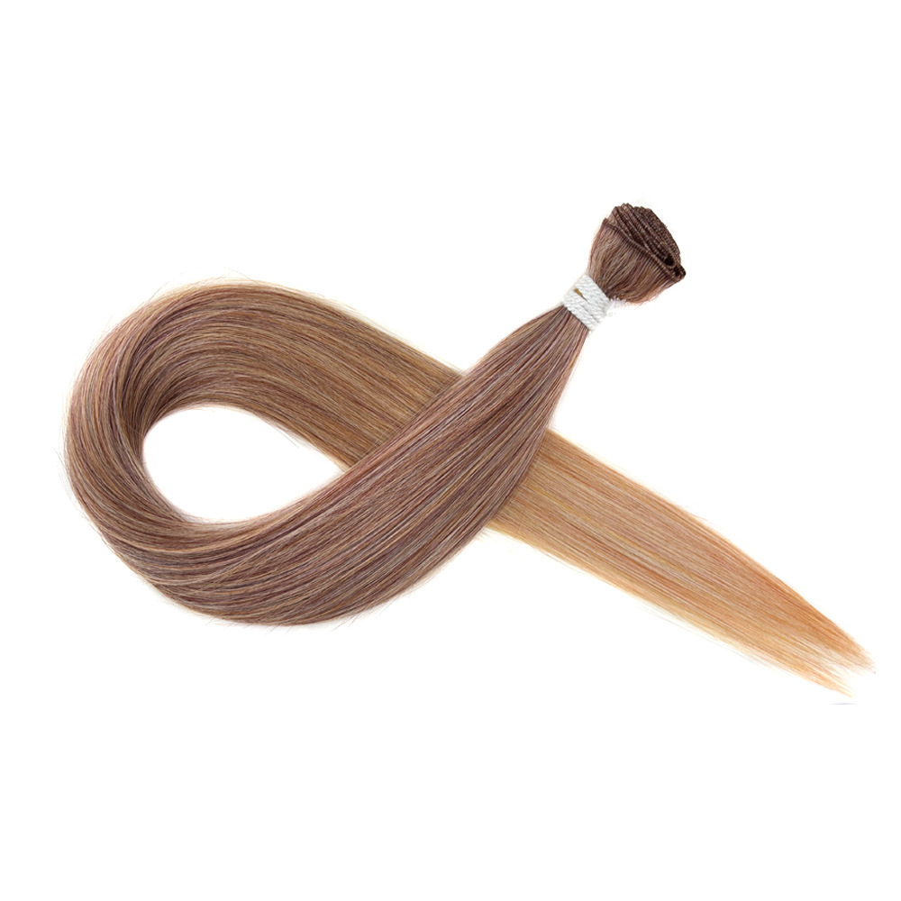 Europa, América y África transfronterizos Synthetic Straight Hair Bundle peluca recta extensión de cabello cortina