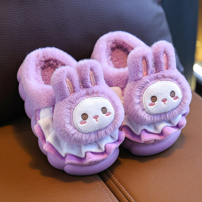 Nuove pantofole per bambini autunno inverno, graziosi cartoni animati per bambini e bambine, pantofole in cotone per neonati e bambini piccoli_voghion.com
