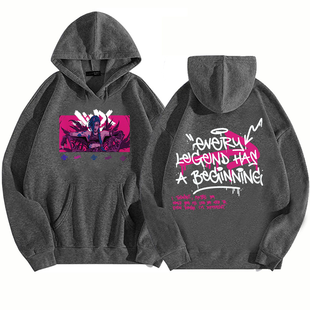 Arcane Jinx Hoodie Game Lover Hoodie Harajuku Pullover Tops
