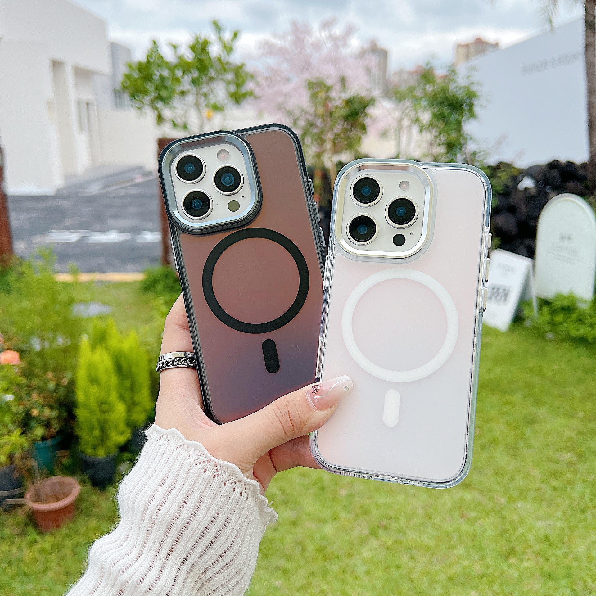 Funda magnética Bright Shadow Chameleon para IP16pro Max, Samsung A56, Colorful A55 A06 (cobertura completa)_voghion.com