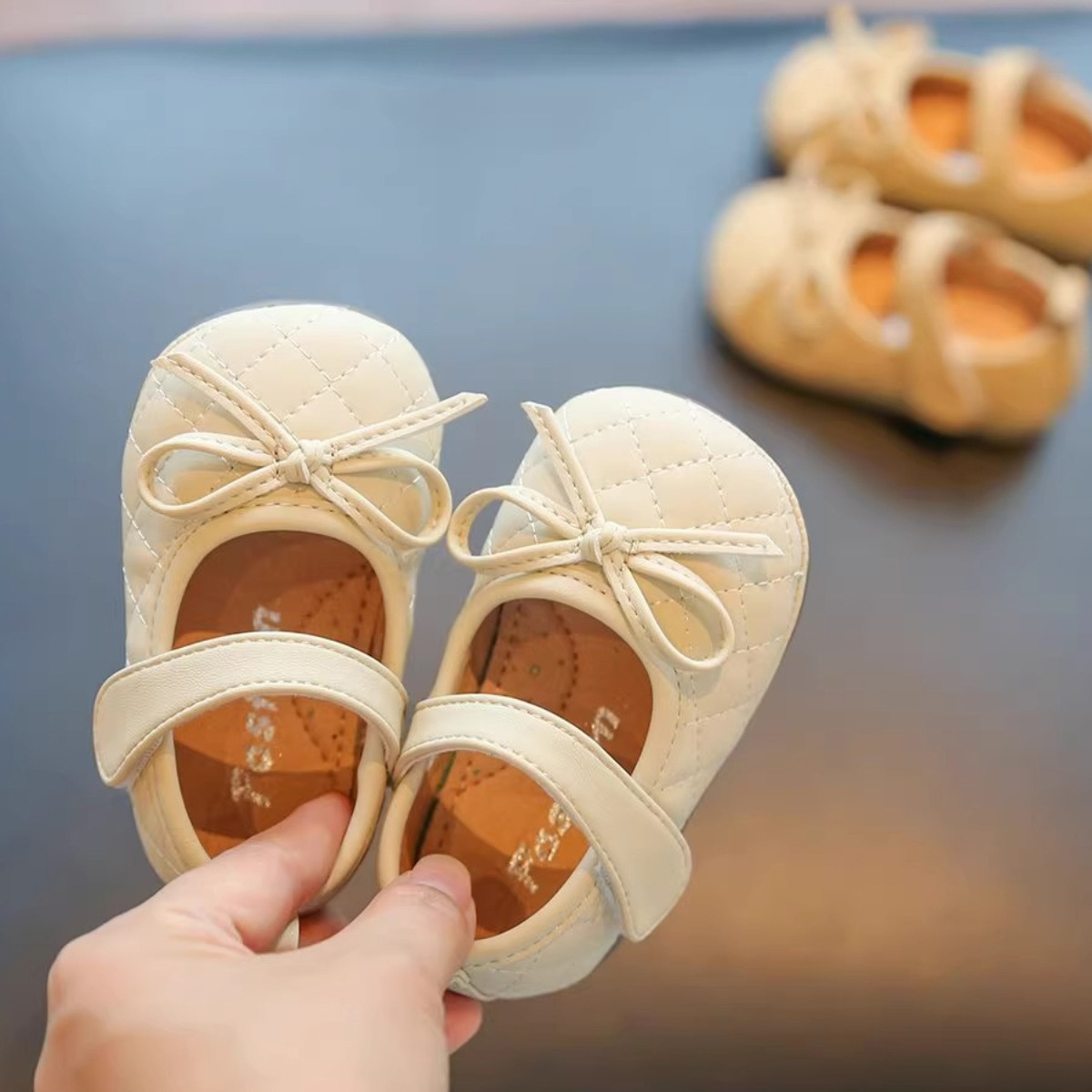 Female Baby Princess Shoes Spring and Autumn New Soft Sole Toddler Shoes 0-1-3 Years Old Girls' Shoes Non-slip Baby Shoes