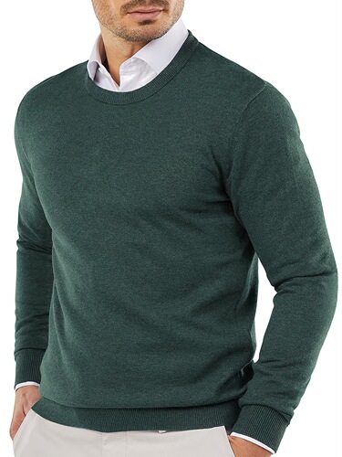 New Arrival Autumn/Winter Men's Round Neck Hooded Sweater Knit Top Pure Color Fashion Casual Men's Base Knit Shirt