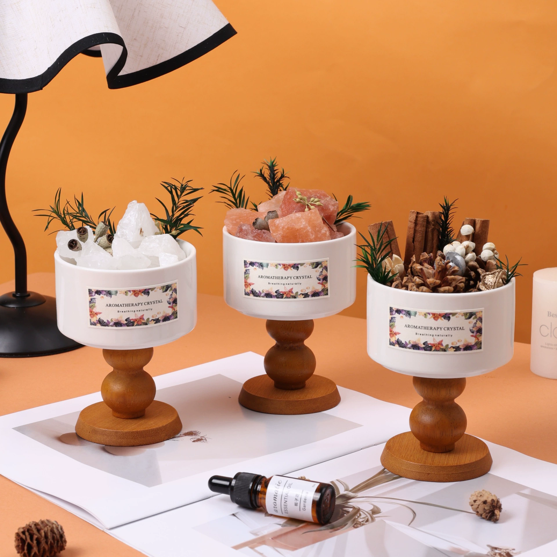 Ароматерапевтический камень, диффузор, камень для офиса, дома, спальни, долговечный, высококачественный, без огня, ароматические украшения, лесной подарок на день рождения